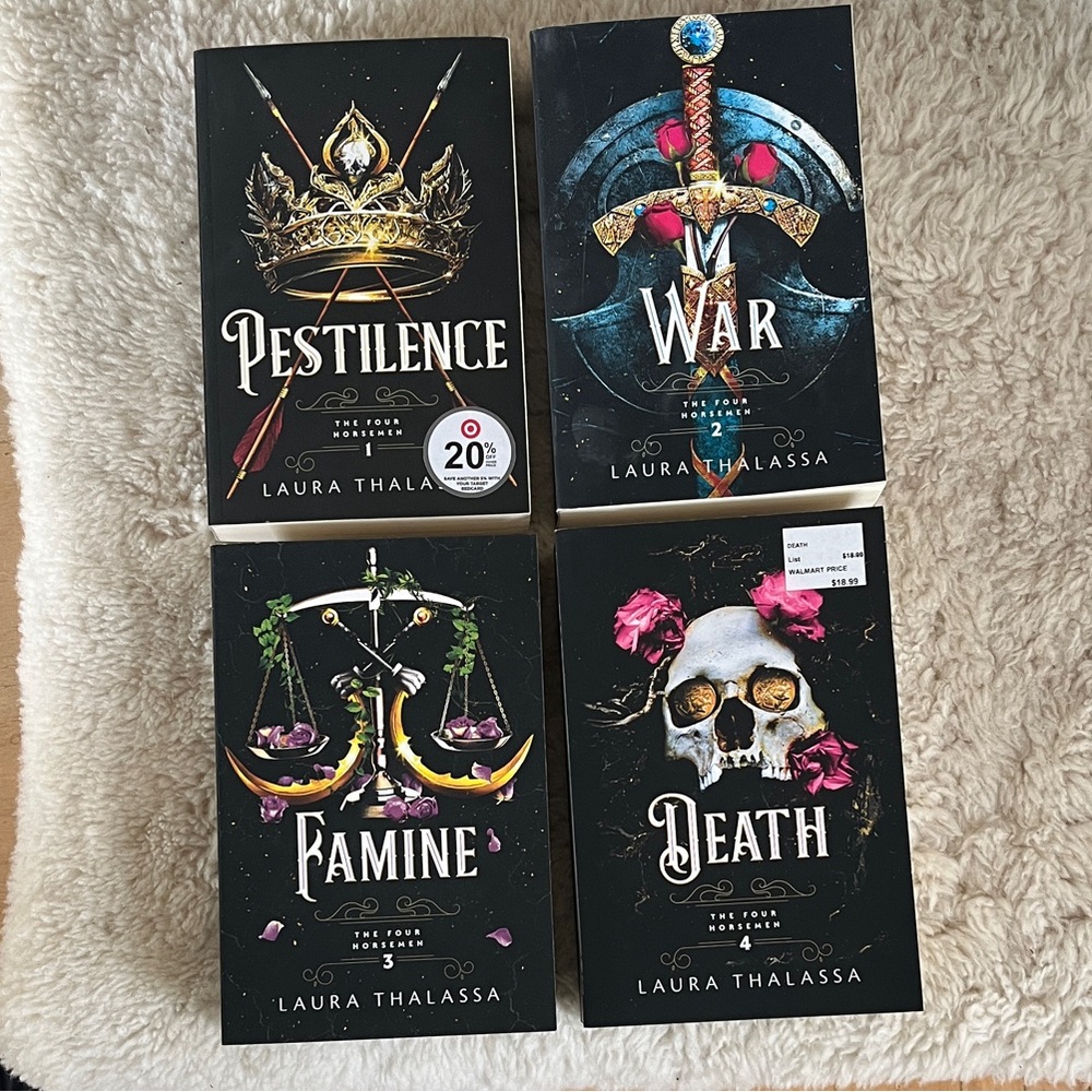 Laura Thalassa ‘Four Horsemen’ Book Set - Pestilence, War, Famine, Death